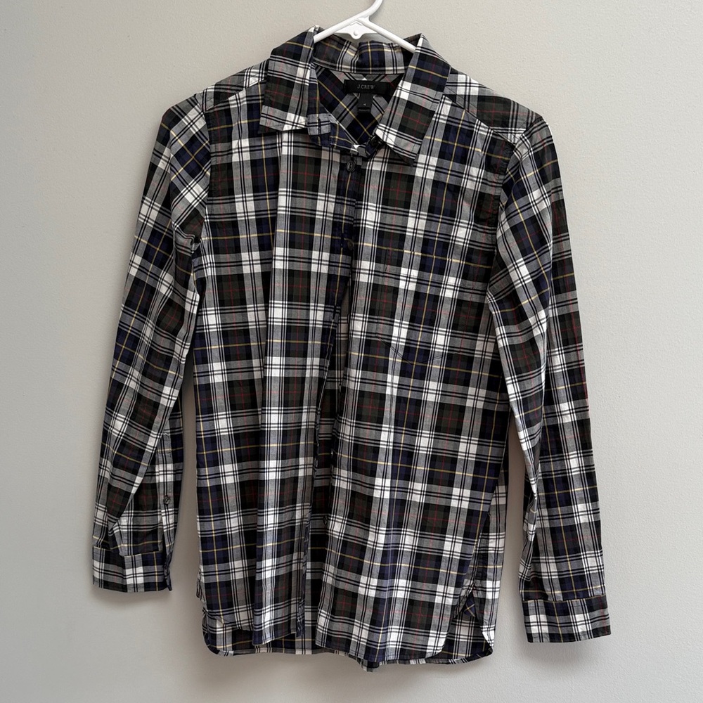 J. Crew Women’s Multicolor Plaid Button Down Shirt